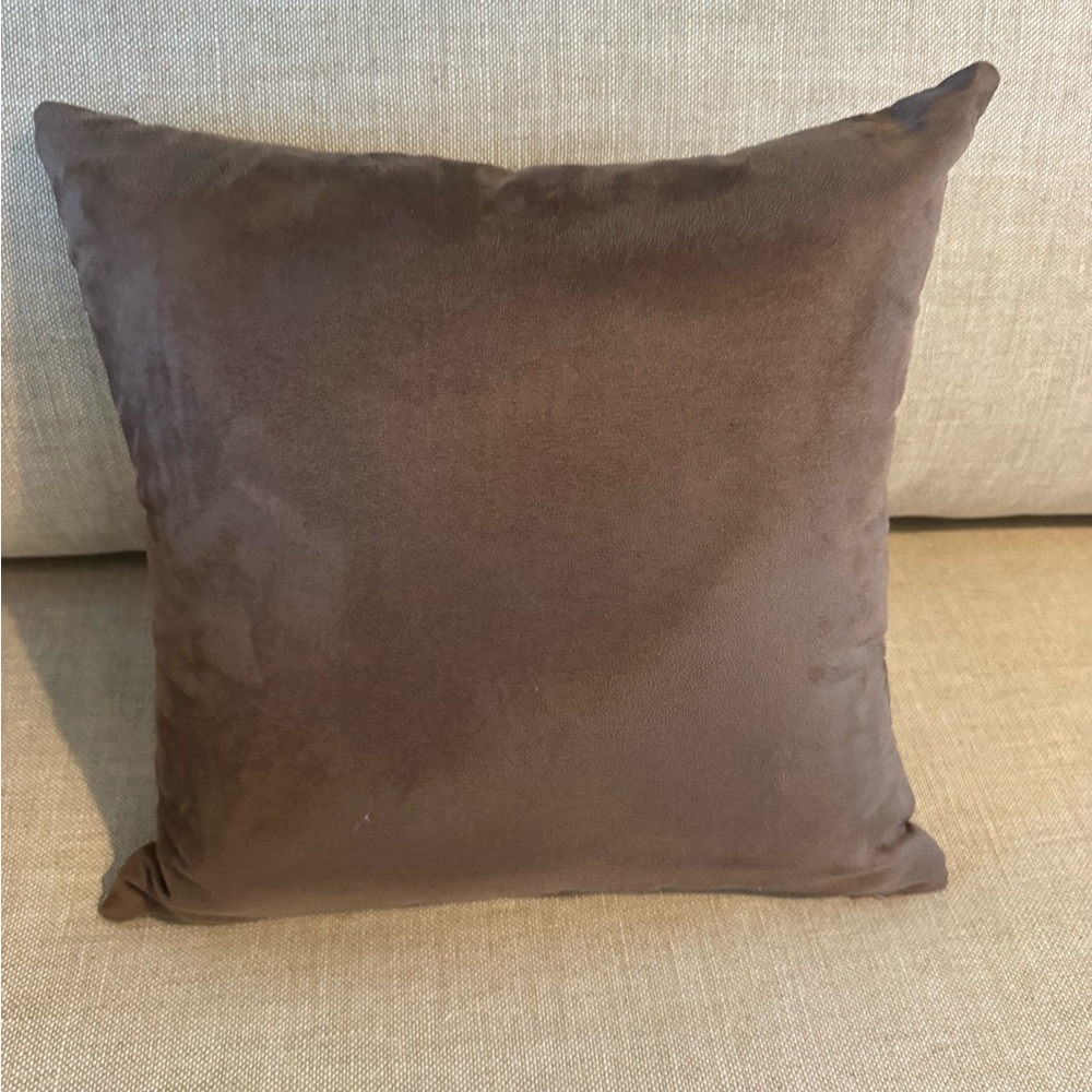 1 Equestrian Horse Throw Pillow - Brown & Cream - Picture 5 of 6